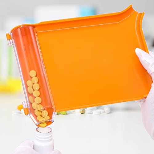 Tabletta Számolja Tálca Fém Spatula Gyógyszertár Gyógyszerész Technikus Haza Gyógyszer Adagoló Eszközzel (Narancssárga)