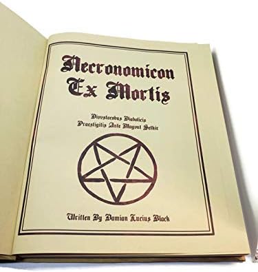 Necronomicon Könyv Kellék Horror Film Wicca Spellbook Grimoire Lovecraft Cthulu Bőr, Latex Halloween Hókusz-Pókusz Könyvet
