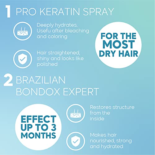 liss Keratin a Haj Spray Kezelés (Keratin Spray fejezetének 4.05 fl oz) - Brazil BONDOX Szakértő Termikus Maszk - Tengeri