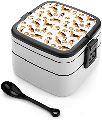 Beagle a Nyomtatás Egy Bento Box Felnőtt Ebéd Tartály Kanalat Iskola/Munka /Piknik