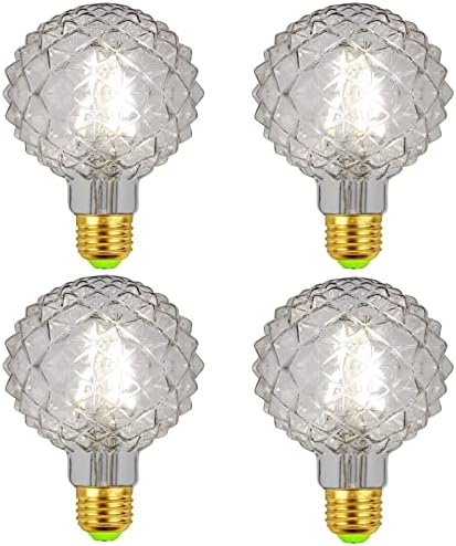Lxcom Világítás G95 Ananász Dekoratív Edison Izzók 4W Gömb Vintage Nosztalgikus Edison LED Izzó 40W Egyenértékű Semleges Fehér 4000K