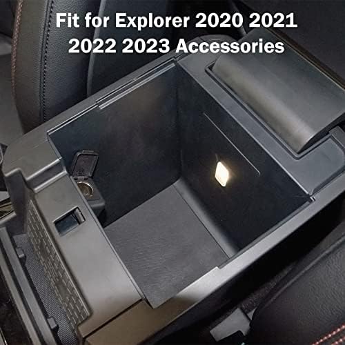 TACOBRO középkonzol Szervező Tray Kompatibilis Ford Explorer 2020 2021 2022 2023 Kiegészítők Kartámasz Kesztyűtartóban Másodlagos