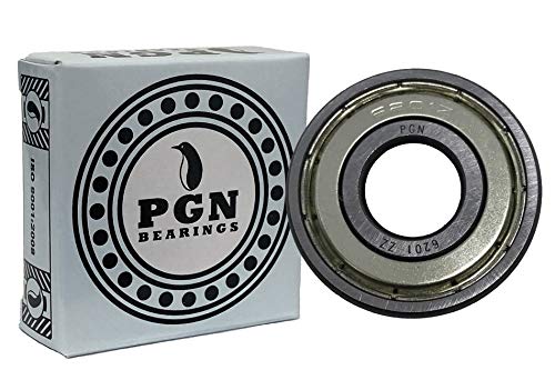 PGN (10 Pack) 6201-ZZ Csapágy - Kent Chrome Acélból Zárt golyóscsapágy - 12x32x10mm Csapágyak, Fém Pajzs & Magas RPM Támogatás