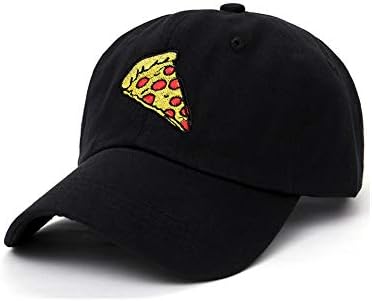 YUNXIBASECAP Pepperoni Pizza Hímzés Baseball Sapka Apa Sapka Unisex Állítható Hip-hop Pizzát Kap