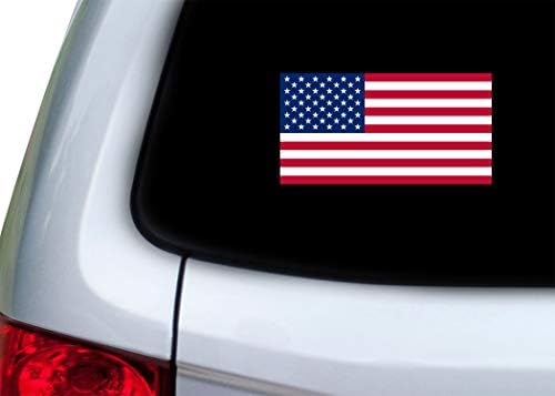 Amerikai USA Zászló Matrica Hazafias Stars and Stripes Egyesült Államok Auto Autó Matrica Ablak Lökhárító amerikai Hadsereg (3 Pack