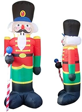 PIFUDE télapó Felfújható Mikulás 2,4 m Toy Fények, Karácsonyi Dekoráció, Családi Buli, Kerti Új Év (Szín : Lézer)