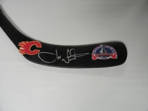 Joe Nieuwendyk Aláírt hokiütő Calgary Flames 1989-Ben Stanley-Kupa Hof - Dedikált NHL Botok