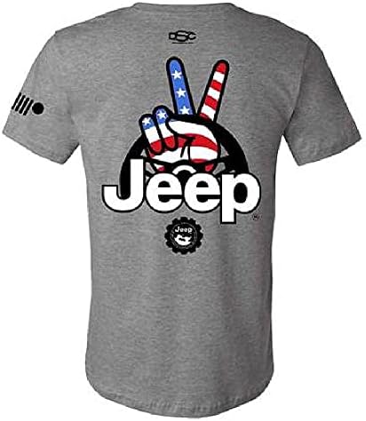 Jeep Hullám T-Shirt Férfi | Heather Szürke Prémium Pamut Póló