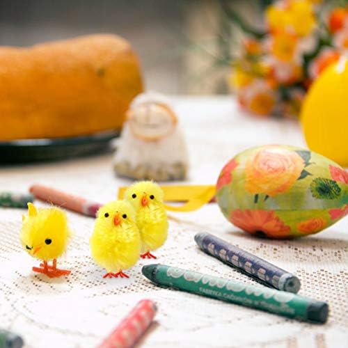 Töltött csirke Állat 36 Húsvéti Csirke Csirke Fél Dísze Mini Csaj Dísz (Színes) lakberendezés Buli Tömeges Játékok