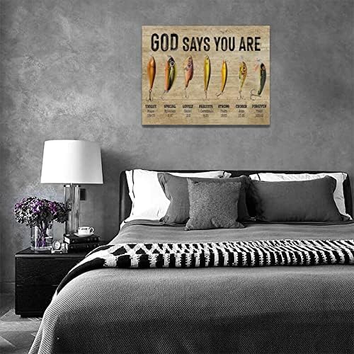 Hal Bibliai Vers Wall Art Tengeri Halászati Szentírás Képeket, Fali Dekor Isten azt Mondja, Te Vagy Beach Ocean Vászon Nyomatok Parasztház