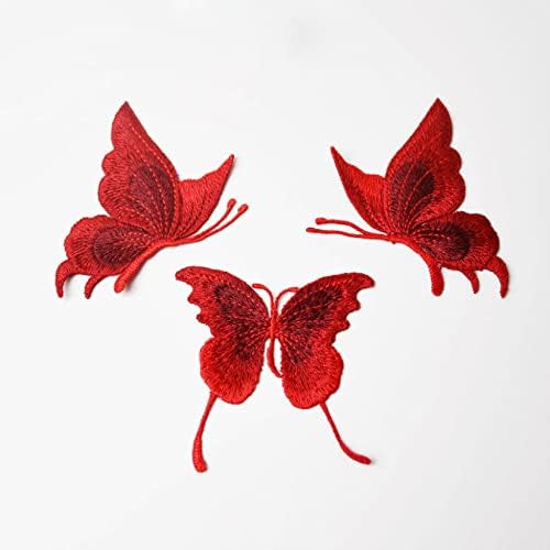 Csipke Hímzett Pillangó Foltokat Varrni A Kézműves DIY Ruhát Applied Tánc Haj Díszek Ruha/Hat/Zsák Dekoráció 6db