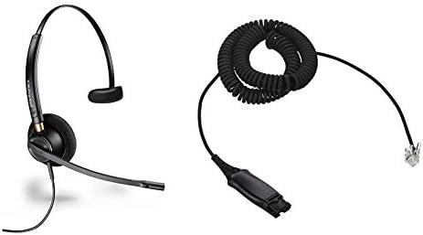 Plantronics 89433-01 Vezetékes Headset, Fekete Csomagot A-1 Adapter Kábel