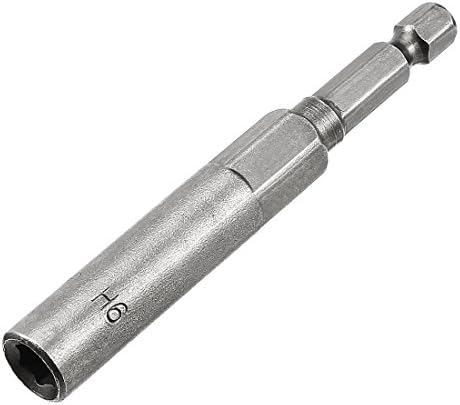 uxcell 1/4 Gyors szerszámcsere-Hex Szár 6 mm Dió Szetter Vezető Fúró, 80mm Hosszú, Metrikus Nem-mágneses