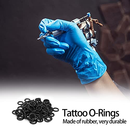 100 Db Tetoválás O‑Gyűrűk, Tetováló Gép Alkatrész Rugalmas gumiszalag Tetoválás Eszköz, felszerelés Tetováló Gép Motor