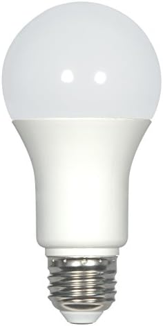 Satco S29837 szilárdtestalapú LED Izzó (Csomag 6), Matt Kivitelben, 120 V, 9.8 W, 800 Kezdeti Lumen, 19 Lámpa Alakú, Közepes