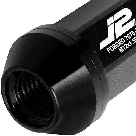 J2 Mérnöki 7075 Alumínium Fekete M12 x 1,5 20db L: 50mm Recés Felső Húz Dió w/Adapter