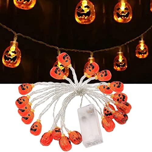 A Tenger alatt Party kellék Halloween Dekoratív Tök String Lámpák Led-es elemes Halloween Lámpák Kültéri Halloween Dekoráció Méterre