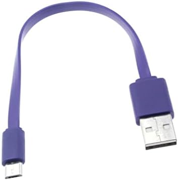 Rövid USB-Kábel MicroUSB Lila Töltő Kábel elektromos Vezetéket Lapos Kompatibilis Motorola a Google Nexus 6 - Moto E (2020)