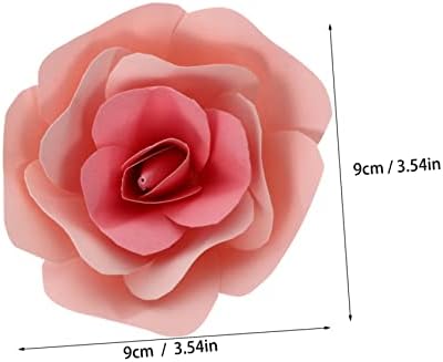 Tofficu 1db Papír Virágok, Esküvői Dekoráció Rose Dekoráció Parti Papír Virágok Papír Virág Hátteret, Rózsaszín Föld Hangok a 3D Beállítás