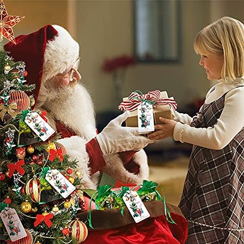 Tökéletes Karácsonyi Dekorációs Ajándék,20db Karácsonyi Organza Ajándék Táska,Karácsonyi Szívességet Candy Táskák 20db Ajándék