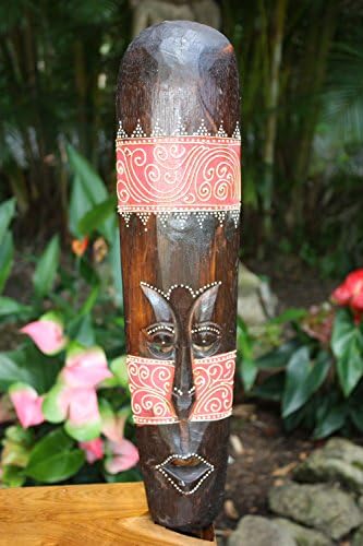 Törzsi Tiki Maszk 20 Vörös - Tetoválás Primitív Művészet | wib370150r