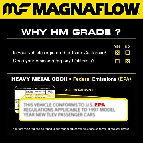 MagnaFlow 24369 Közvetlen Alkalmas Katalizátor (Nem SZÉNHIDRÁTTARTALMÚ Kompatibilis)