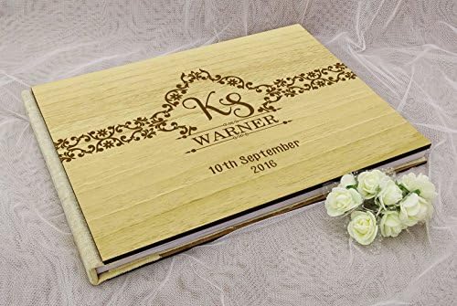 Kedves Emlék Fa Fa Vésett Menyasszony & Vőlegény Tanácsot Könyv Személyre Szabott Rusztikus Esküvői Vendégkönyv - 50 Oldal