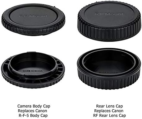 2 Csomag RF Mount Testet Kap-Fedezze & Hátsó Objektív Sapka Canon EOS R8 R50 R R3 R5 R6 Mark II R6 R7 R10 RP tükör nélküli Fényképezőgép,