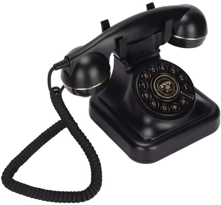 GRETD Retro Vezetékes Telefon Európai Régi Stílusú Vezetékes Telefon Asztali Fix Vezetékes Telefon, Otthoni Iroda Hotel Dekoráció