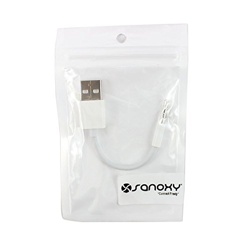 SANOXY USB Töltő, valamint FORDÍTOTTA: adatkábel Apple iPod Shuffle 3. / 4. / 5. Generációs (3X Value Pack)