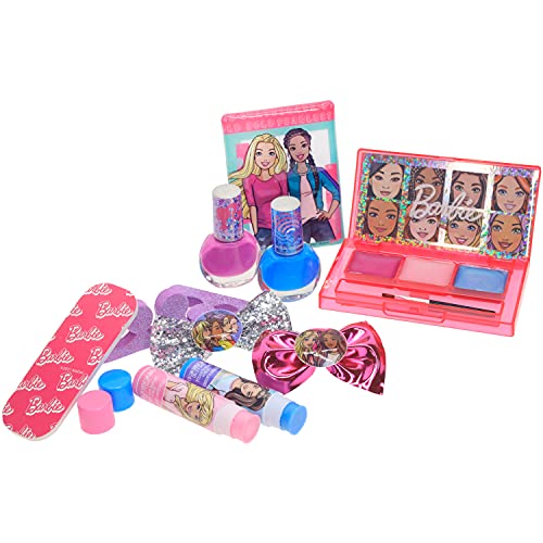 Barbie - Townley Lány 15 Db Smink Teli Hátizsák Kozmetikai Ajándék Szett Tükör tartalmaz, Szájfény, Körömlakk, Haj Íj & többet! a Gyerekek,