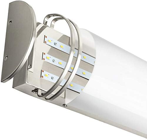 Sunlite 49089-SU LED 36 Fél-Henger Fürdőszoba Hiúság világítótestet, 28 Watt, (280W Egyenértékű) 2000 Lumen, matt Nikkel