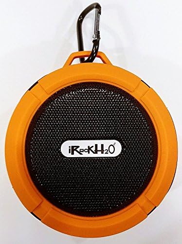 iRockH2o Hordozható Bluetooth vízálló hangszóró zuhany hangszóró túrázás hangszóró zenelejátszó (Narancssárga)