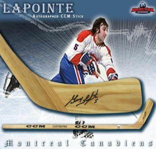 A FICKÓ LAPOINTE Aláírt & Írva CCM Fa Modell Stick - Montreal Canadiens - Dedikált NHL Botok