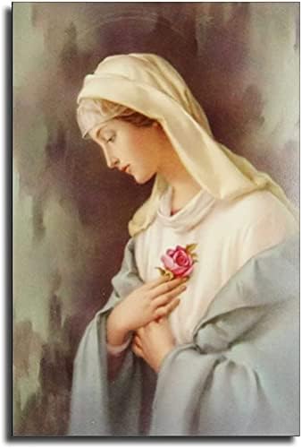 Boldogságos Szűz Mária Plakátok Anyja Az Egyház Festmény Katolikus Vászon Hálószoba Wall Art Dekoráció Képek lakberendezés (keretes,24x36