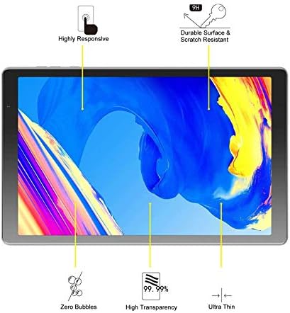 Transwon 2DB Edzett Üveg Képernyő Védő AOCWEI X500 Tabletta 2023/ TOSCiDO T151 képernyővédő fólia/Facetel Q3 Pro 10 Hüvelykes Tablet,