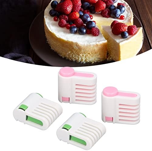 Haofy Torta Pirítós Szeletelő, 4 Csomag DIY Torta Szintező 5 Réteg Kenyér Rétegződés Támogatást Osztó, házi Pékség