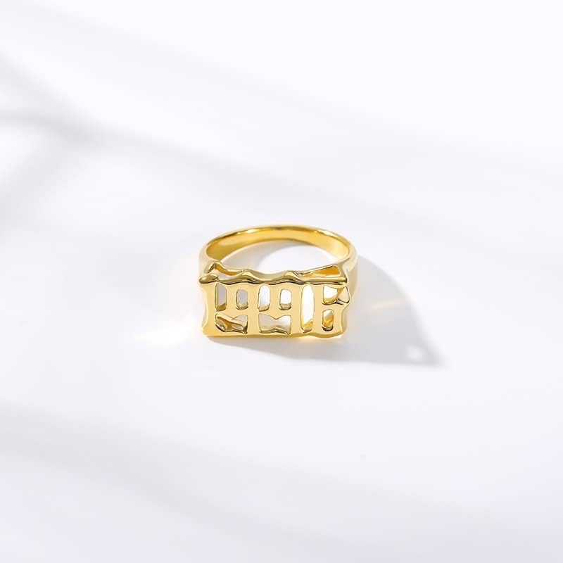 Oyalma Divat Száma Gyűrű Egyedi Gyűrűk Száma 1995 1996 1997 Ékszer Gyűrű, Medál, Arany Gyűrű, Ezüst Anillo - 1992 - Arany-szín-54055