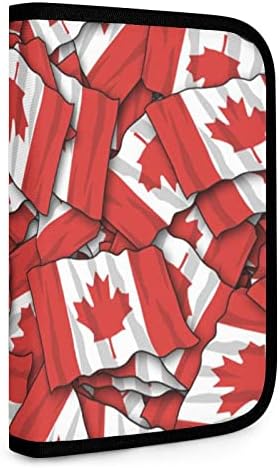 Kanadai Zászló Bi-szeres Eszköz Szervező Jogosult Zsebében Többfunkciós Ruhával Összecsukható, Hordozható Szerszámos láda-Zip Körül Pénztárca