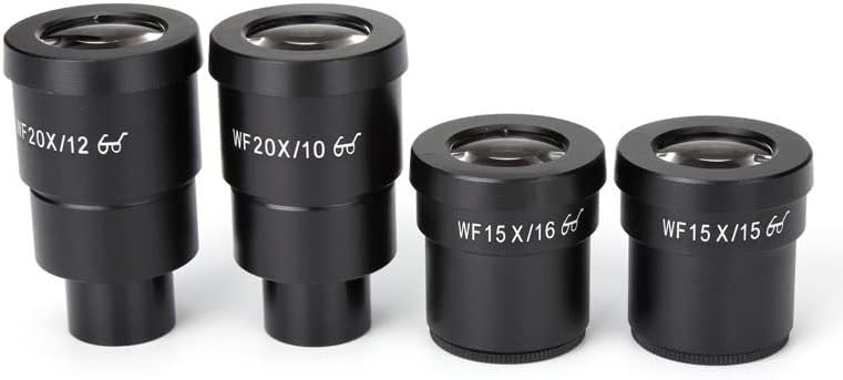 Mikroszkóp Kiegészítők Készlet Felnőttek 2DB WF10X WF15X WF20X Mikroszkóp Szemlencsék a Sztereó Mikroszkóp Széles Területen Magas Eyepoint