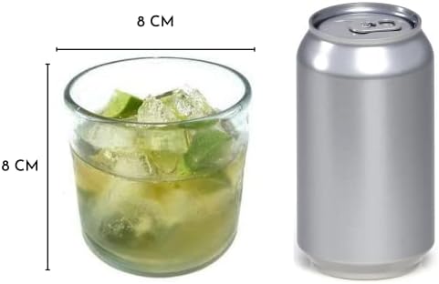 MAREY | Kancsó Üveg pohár Víz | Foglalja 6 Szemüveg & 1 Kancsó | Fúvott Üvegből Készült Mexikó | Táblázat |