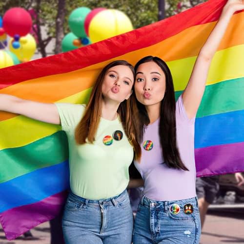 Büszkeség, Csapok, SEPGLITTER 54pcs Szivárvány LGBTQ Csapok Tömeges Büszkeség Napja Gombok Bross Csapok Jelvények Büszkeség Felvonulások