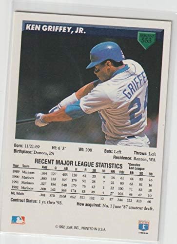 Ken Griffey Jr. (Baseball Kártya) 1993 Donruss - [Alap] 553