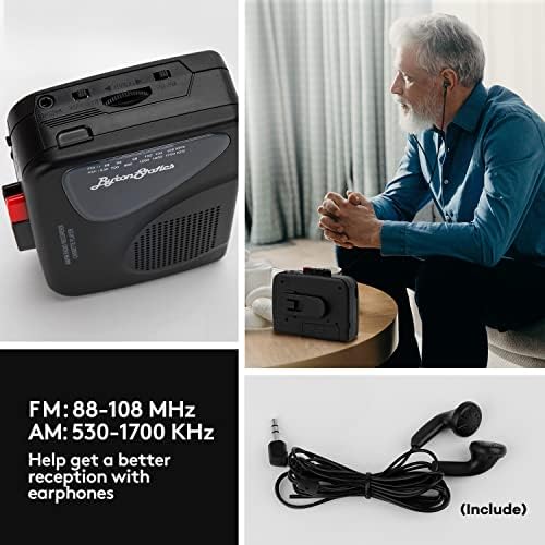 ByronStatics Hordozható Kazettás Lejátszók Felvevők FM AM Rádió Walkman Kazetta Lejátszó Beépített Mikrofon Külső Hangszórók Kézi