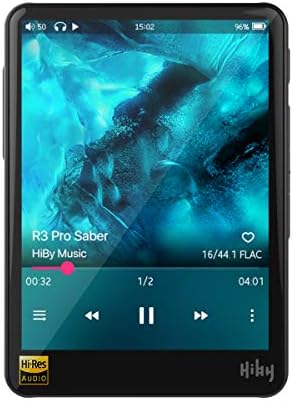 HiBy R3 Pro Saber Hi Res Zene Lejátszó HiFi-Veszteségmentes Audio Lejátszó, mp3 Lejátszó, Bluetooth, WiFi/Árapály&Qobuz Streaming/Dual