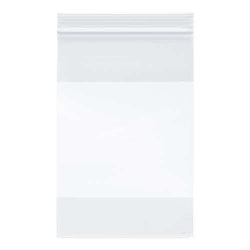 Plymor, nagy teherbírású Visszazárható Műanyag Cipzár Táskák Fehér Blokk, 4 Millió, 6 x 9 (Csomag 100)
