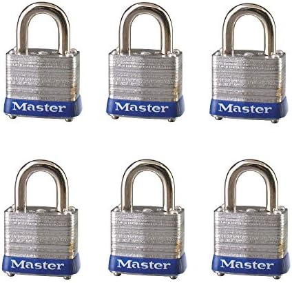 Master Lock 7KA Laminált Acél Lakat, Kulcsos Egyforma P493 (6-Pack)