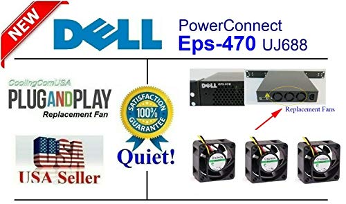 (3 Csomag) ExtraCooling Nagyon Csendes Rajongók Kompatibilis Dell EPS-470 Ventilátor (UJ688)
