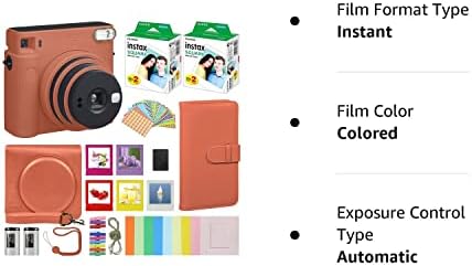 Fujifilm Instax Tér SQ1 Instant Fényképezőgép Terrakotta Narancssárga hordtáska + Fuji Instax Film Érték Csomag (40 Lap) Tartozékok