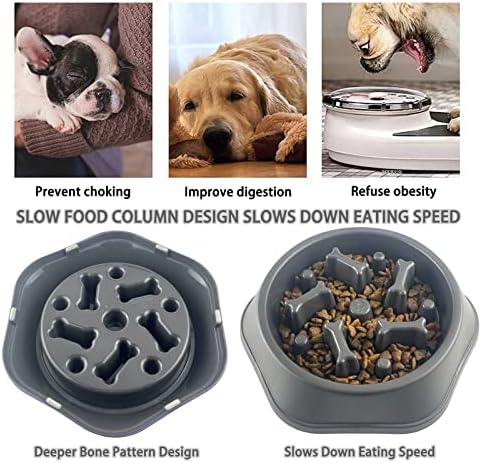 CAISHOW Lassú Evő Kutya Tál Anti Nyelt Egészséges táplálkozás Interaktív Duzzad Abba Szórakoztató Alternatív Csúszásmentes Kutya Slow